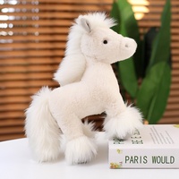 Peluche Cheval de Simulation, Poupée en Peluche pour Enfants, Cadeau d'Anniversaire, Nouvelle Conception, Vente Chaude Transfrontalière, Peluche Poney Kawaii