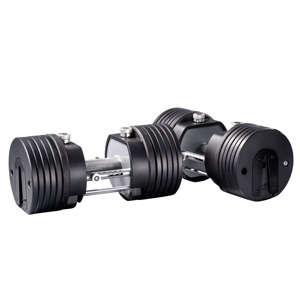 Juego de mancuernas negras de gran venta, mancuernas de buena calidad para entrenamiento de fuerza de cuerpo completo. - Product Image 2