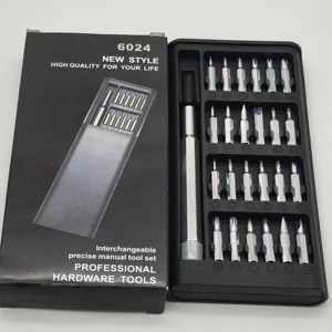 Juego de destornilladores multifunción 24 en 1 Herramientas manuales de reparación de computadora de teléfono móvil de precisión portátil - Product Image 4