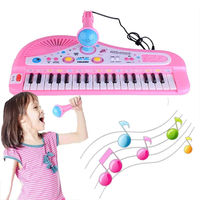 37 Keys Multifunctional Electronic Keyboard Piano with Flexible Microphone Educational Musical Toy Boost Musical Talent for Kids