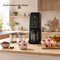 Machine à glaces automatique à écran tactile de qualité supérieure, compacte, pour la maison, pour faire des sorbets, des yaourts glacés et des gelatos, pour la cuisine à domicile