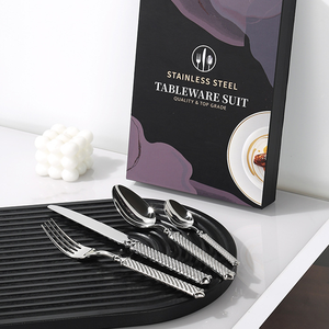 Vaisselle occidentale moderne, couteau, <span class=keywords><strong>fourchette</strong></span> et cuillère, argenterie vintage, vente en gros, vaisselle chinoise en acier inoxydable bon marché - Product Image 3