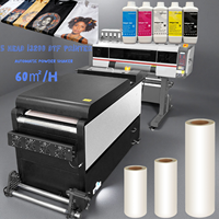 Imprimante DTF Eizoulyn grand format à pression thermique, feuille d'or A1, 8 couleurs, 60 cm, Epson, multicolore, 5 têtes d'impression, fluorescence