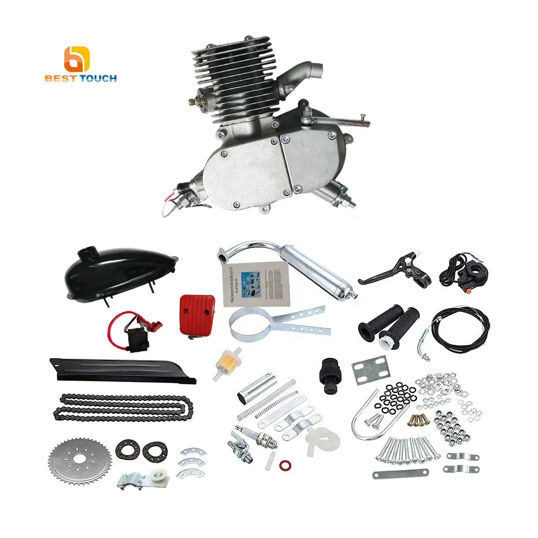 Gasoline 50cc 60cc 66cc 80cc beach cruiser 2 stroke Bicycle 48cc Natural Gas Motor Engine Kit