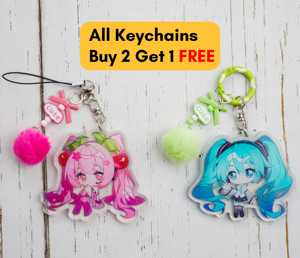 Kit DIY de breloques et sangles de téléphone en acrylique, personnages OEM/ODM, 7 lots de 33 designs, style Chibi - Product Image 6