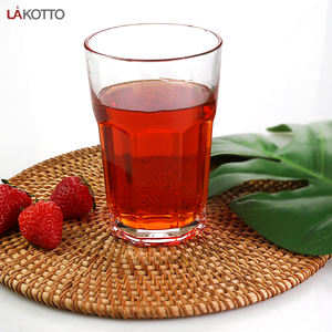 KTV كأس للنبيذ زجاجة بيرة المقسى زجاج مطعم بار فندق فنجان شاي مكافحة السقوط سميكة صغيرة مثمنة كوب - Product Image 5