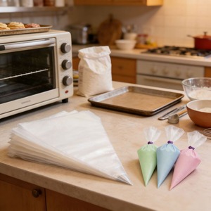 Piping Bags Baking Grade Transparent Small Medium Large Sizes Food Decorating Reusable - Product Image 3