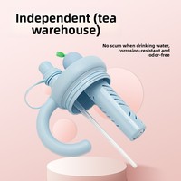 Conception moderne de Zhikou haute apparence tout est géant voiture tasse à eau grande capacité en acier inoxydable paille vide Thermos tasse fête utilisation