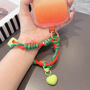 Love Heart <b>Lanyard</b> Hanging Rope Phone Camera Patch Cord Hands Free Braided Durable Nylon Anti-lost Wrist Strap - Product Image 3