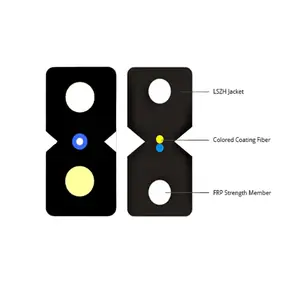 1-12コアFTTHドロップケーブルバタフライフラット