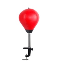 Sac de frappe de boxe en cuir PU, vente en gros d'usine, boule de vitesse de boxe de bureau, inclut un support, cible de frappe de boxe amovible