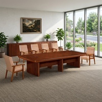 Table de réunion de bureau en bois pour 10 personnes panneau MDF matériel pour bureau à domicile salle de conférence hôtel école hôpital utilisation