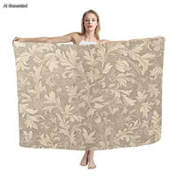 Hawaii Tropical feuille de palmier feuille de bananier vêtements de plage paréo sarongs écharpe personnalisée robe de plage maillot de bain enveloppement couvrir sarong