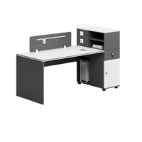 Chaise de bureau commerciale moderne et simple, design détachable, avec boîte de rangement pour câbles, modèle GZW-038, pour employés et postes informatiques