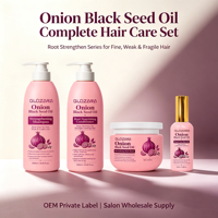 Paket Perawatan Rambut OEM Bulk Onion, Shampoo dan Kondisioner, Perawatan Rambut Sehari-hari, Menutrisi, Menghaluskan untuk Rambut Tipis, Hotel
