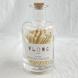Allumettes décoratives rétro en verre imprimées, allumettes de sécurité à longue tige pour mariage, douche nuptiale, cadeaux et décoration de fête - Product Image 1