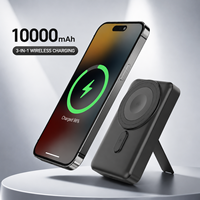 Cargador Inalámbrico Magnético 3 en 1 de 10000 mAh, Exclusivo para Relojes, Carga Rápida, Banco de Energía para Teléfono, PD 20W, Baterías de 10k
