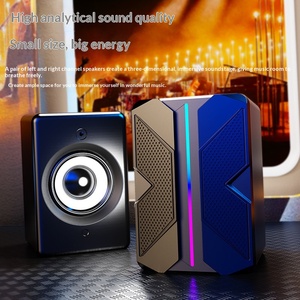 Altavoces de Escritorio con Cable, Coloridos y Brillantes, con Sonido de Alta Calidad, para Computadora, Altavoces para Juegos Electrónicos - Product Image 4