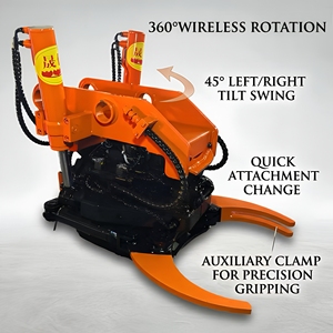 Rotateur inclinable SLN efficace pour excavatrice 5-6 tonnes, attache rapide, poids 275 kg, garantie 1 an pour les industries de la construction - Product Image 1