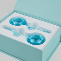 Boules de glace pour expédition rapide, 2 pièces, boules faciales, en cristal transparent, pour facilite la Circulation sanguine et les ridules
