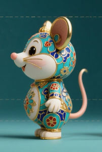 Somut olmayan kültür mirası yaratıcı ürün emaye işi sıçan - Product Image 2