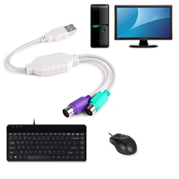 Adaptor Konverter Keyboard/Mouse PS/2 ke USB