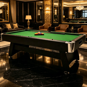 Mesa de <span class=keywords><strong>Billar</strong></span> de Lujo de 7FT, 8FT, 9FT con Sistema de Retorno Automático de Bolas, Fabricada en China, de Cuero y MDF, para Uso Comercial y Doméstico - Product Image 1