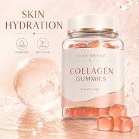 Gummies de collagène sans gélatine pour la routine quotidienne, formule personnalisée OEM avec collagène hydrolysé