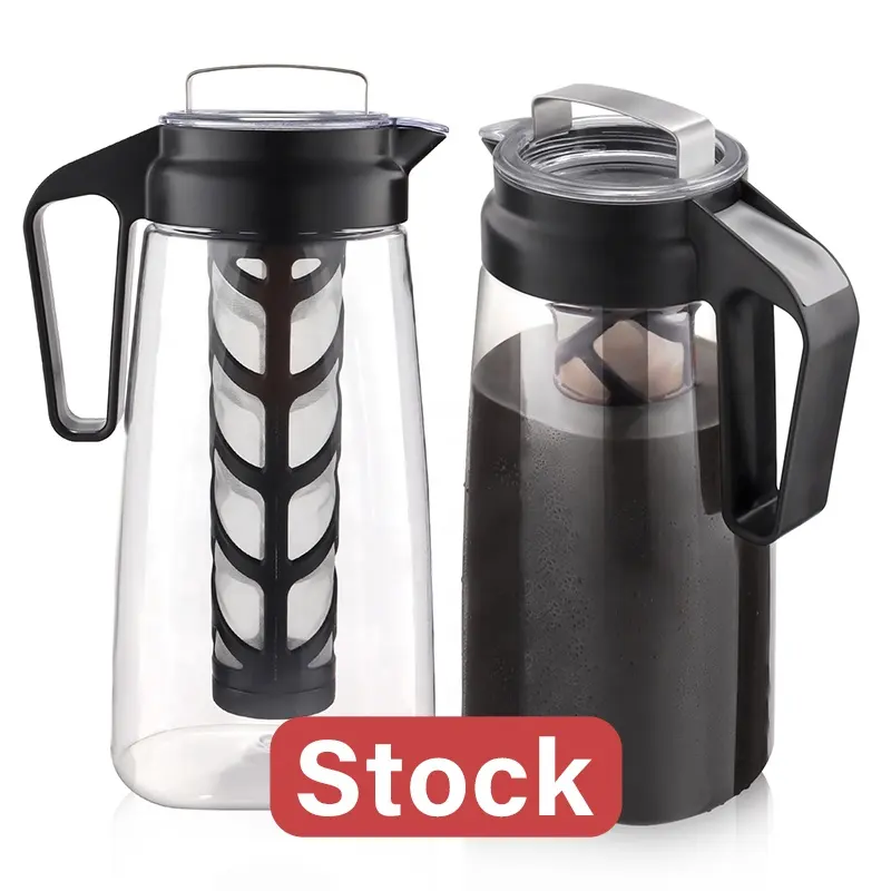 BPA free 68oz Cold Brew caffettiera in plastica resistente Ice Coffee Tea Maker brocca