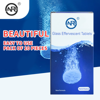 OAR Nettoyant en comprimés effervescents pour vitres de voiture et pare-brise, décontamination puissante, élimination des traces d'eau, 10g, plastique, durée de conservation de 3 ans, certifié TÜV allemand
