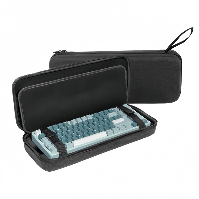 EVA Keyboard Case 86-Keys Computer Mechanical Gaming Hard Keyboard Case Bag Travel Carrying with Velvet Waterproof Customized