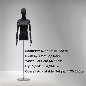 Maniquí <span class=keywords><strong>de</strong></span> Costura <span class=keywords><strong>de</strong></span> Cuerpo Superior con Cabeza, Tamaño Humano, con Patrón Tridimensional, en Pose <span class=keywords><strong>de</strong></span> Pie - Product Image 5