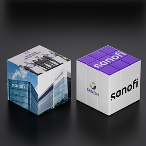 Cubos Mágicos Personalizados con Logotipo de <span class=keywords><strong>Sanofi</strong></span> Pharma, 3x3, 4x4, 5x5, Venta al Por Mayor, Rompecabezas Promocionales para Socios Comerciales - Product Image 3