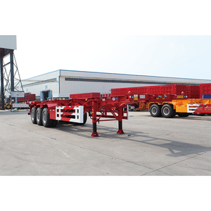 Vehicle Master 20FT 40FT Skeleton Container Carrier Semi <b>Trailer</b> With Factory Outlet - Product Image 4