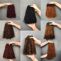 Faisceaux de Cheveux du Vietnam Double Tirés Vierge Qualité Supérieure Cuticule Alignée Bouclés Pixie Couleur Piano