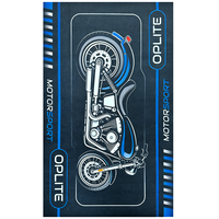 Tapis d'atelier de vélo en nylon avec logo personnalisé, tapis de présentation durable pour le sport automobile, fond en caoutchouc antidérapant, revêtement de sol de garage, protection pour animaux de compagnie