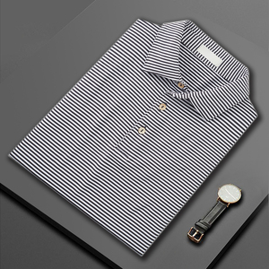 Vêtements pour hommes polo de golf t-shirt logo personnalisé sérigraphie de haute qualité à manches courtes grande taille polyester spandex évacuation de l'humidité - Product Image 2