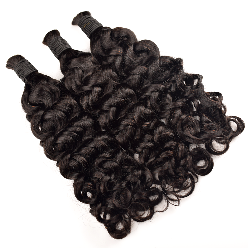 Vast Hair Workshop Craft Detail 6 for KAMA Wholesale Raw Human Hair Braiding Bulk Hair Natural Black Wet and Wave Curl Boho Knotless Human Braiding Hair Bundles