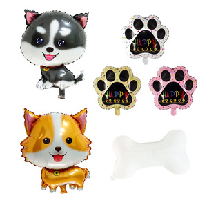 Globos de Aluminio con Forma de Pata de Oso para Mascotas, Diseño Nuevo, Corgi, Husky, para Decoración de Fiestas de <span class=keywords><strong>Cumpleaños</strong></span> Infantiles - Product Image 1