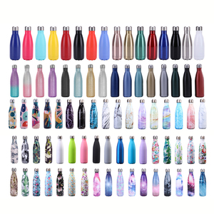 Botella de Agua con Forma de Lata de Coca-Cola de 500 ml, de Acero Inoxidable 304, para Sublimación, con Logotipo Personalizado, Aislada - Product Image 1