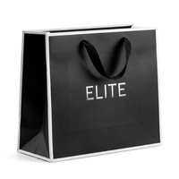 Sacs cadeaux en papier élégants avec poignées torsadées, sacs de shopping de luxe personnalisés pour boutiques, mariages, bijoux et fournitures de fête
