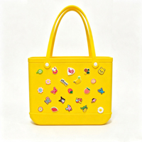 Bolso Tote de Malla Ligero Personalizado para Verano, Estilo Casual, con Bloques de Color, Tipo Cubo Abierto, Gran Capacidad, Doble Correa para Hombro y Gancho para Cochecito