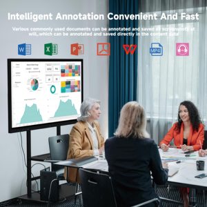 75 pouces 4K Digital Smart Tableau blanc LCD écran interactif Kiosque de signalisation pour réunion et enseignement - Product Image 3