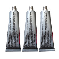 Tube de dentifrice miniature en aluminium jetable pour hôtel, vide, 1g 2g 3g 5g