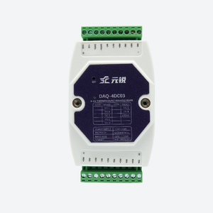 Carte amplificatrice industrielle 8 canaux pour capteur thermocouple, ADC 16 bits, signal faible 50mV, RS485 Modbus RTU, 10 échantillonnages par seconde, avec fonction de rupture de plage programmable - Product Image 3