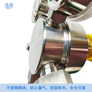 Regulador de Presión de Gas Corrosivo de Acero Inoxidable Hengxin, Regulador de Gas de Cloro y Helio para Laboratorio, Resistente a la Corrosión - Product Image 3