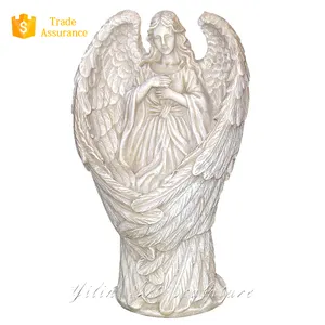 White marble church life size angel statue for sale