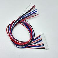 Kustom 2.5mm Pitch perempuan Pa66 kawat konektor kustom 2 3 4 Pin Jst Xh 2.5 kabel Harness perakitan konektor 10way kabel