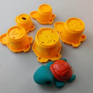 Jouet <span class=keywords><strong>d</strong></span>'éveil pour enfants : Tour de bain pliable en vinyle en forme de <span class=keywords><strong>tortue</strong></span>, 6 pièces, pour jouer à l'<span class=keywords><strong>eau</strong></span> dans la salle de bain - Product Image 5