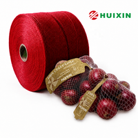Op maat gemaakte PE gebreide buisvormige netzak 3000m continue gaas zak voor 1KG 2KG 3KG fruit groente automatische verpakkingsmachine